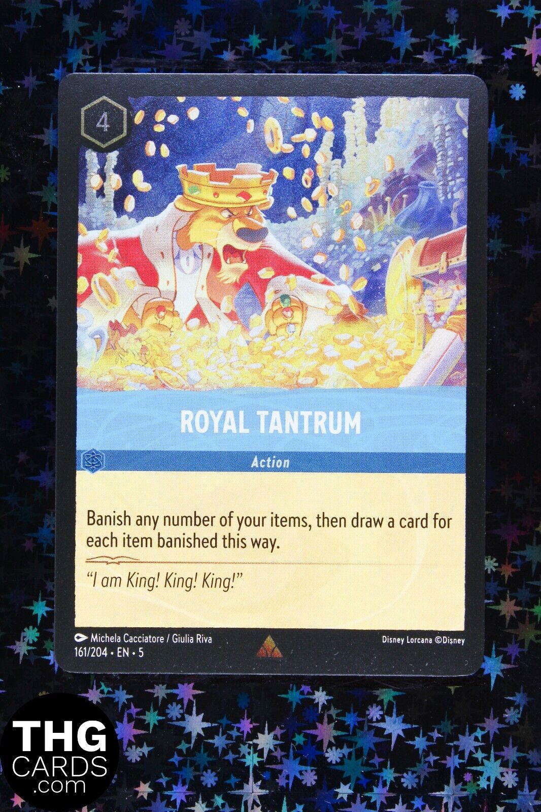 Royal Tantrum 161/204 Foil Rare Lorcana Card EN5