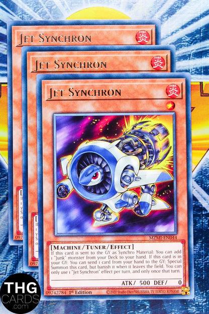 Jet Synchron MZMI-EN044 1st Edition Rare Yugioh Card Playset