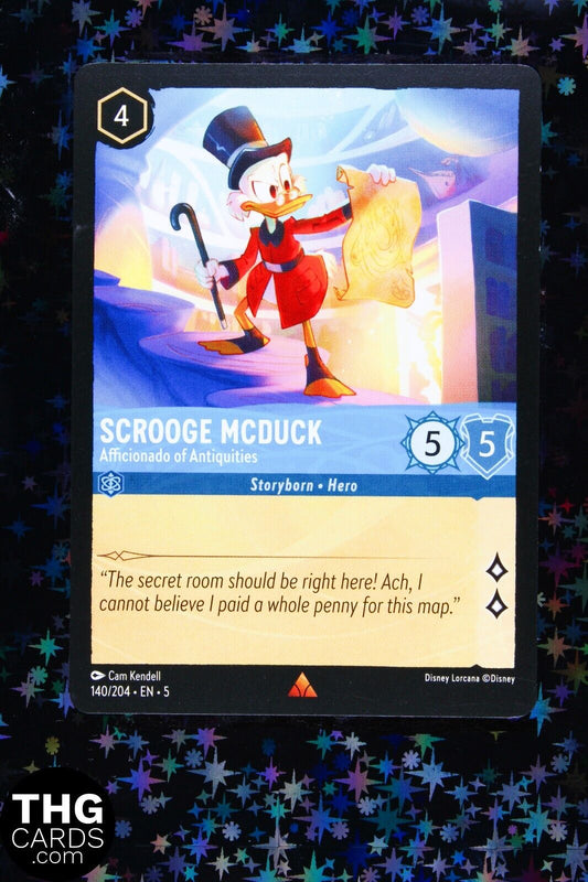 Scrooge McDuck, Afficionado of Antiquities 140/204 Rare Lorcana Card EN 5