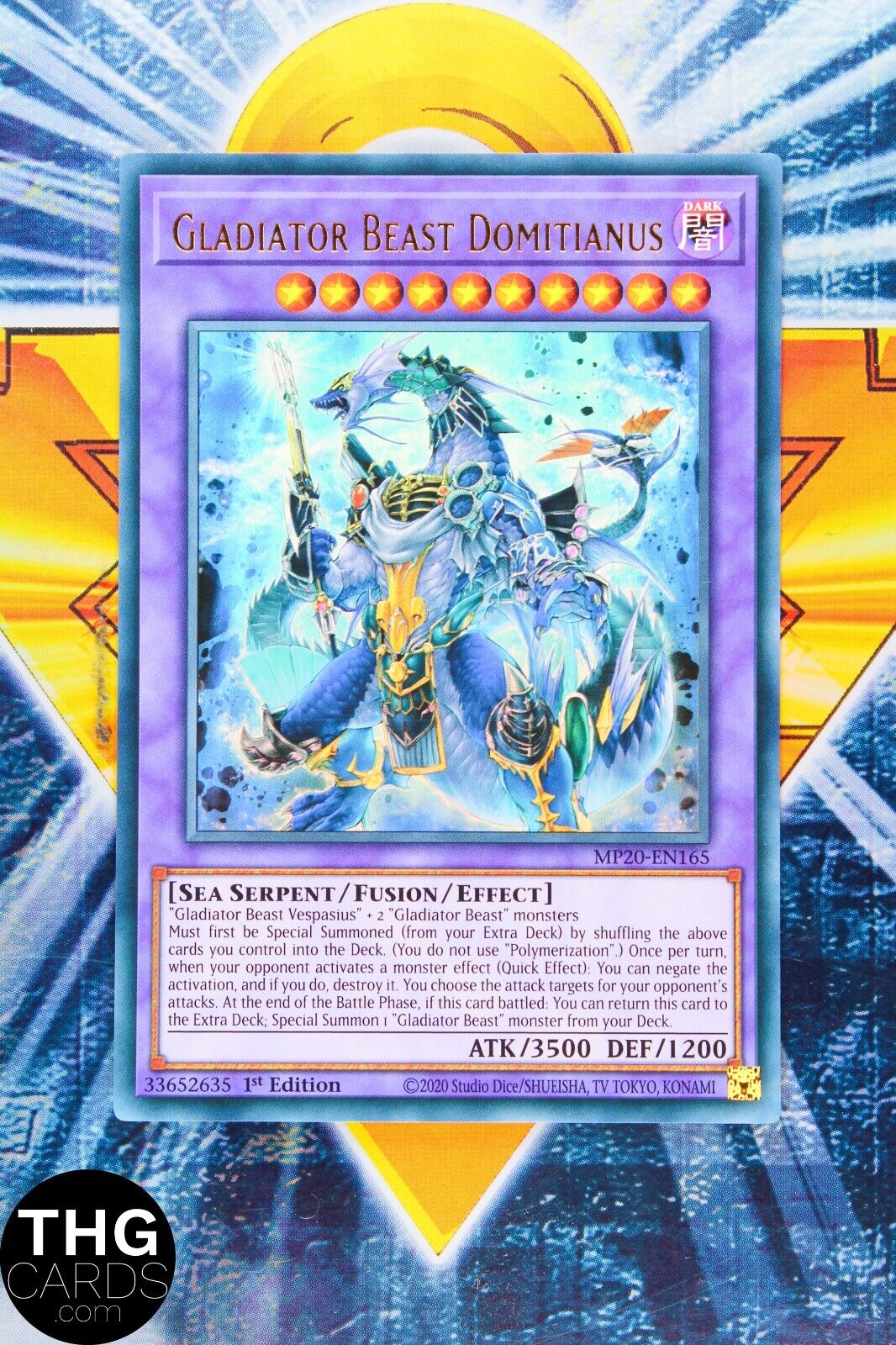 Gladiator Beast Domitianus MP20-EN165 1st Edition Ultra Rare Yugioh Card