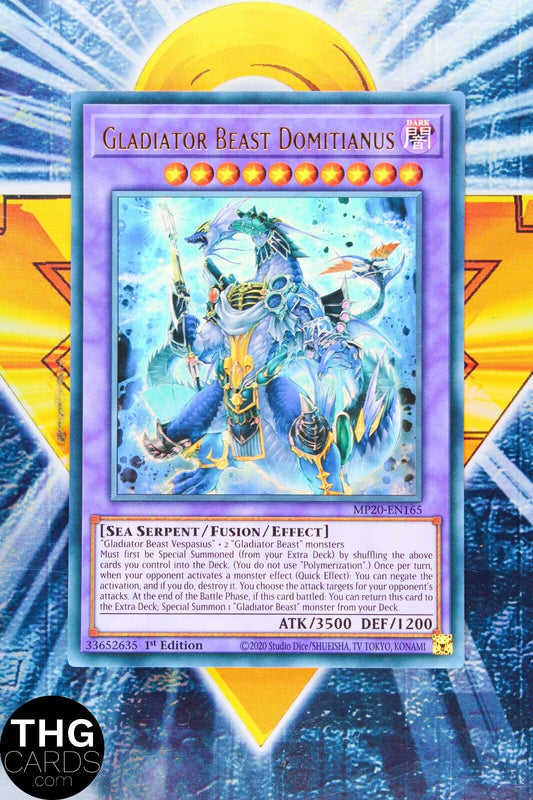 Gladiator Beast Domitianus MP20-EN165 1st Edition Ultra Rare Yugioh Card