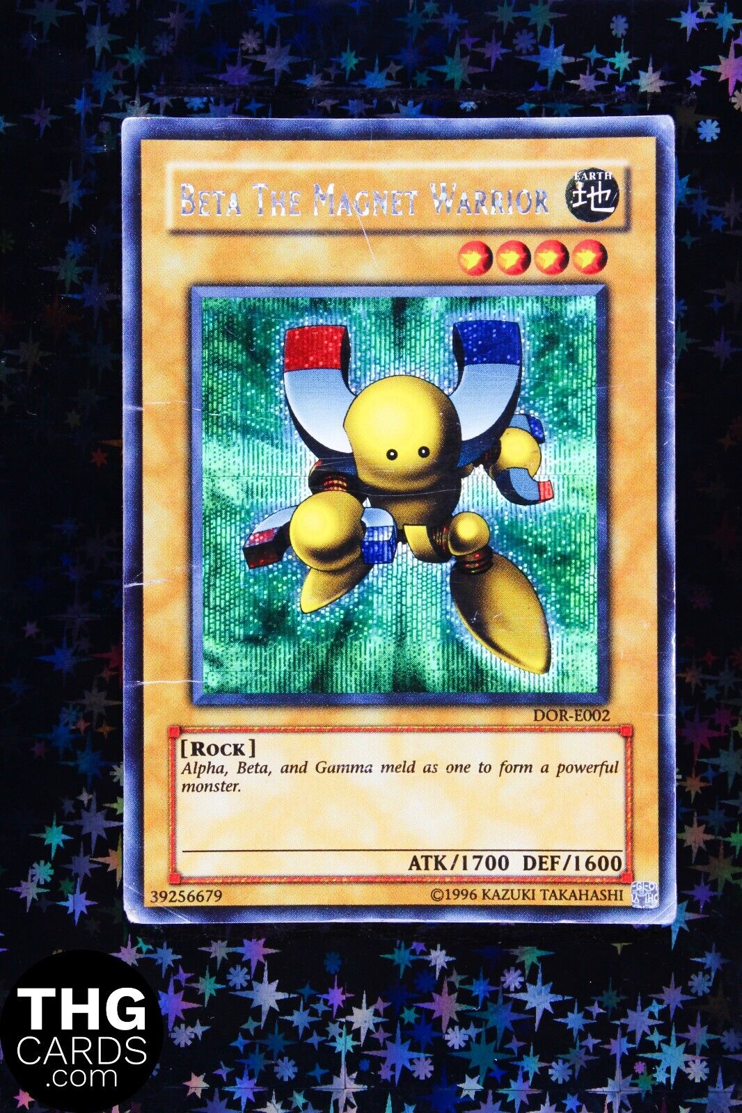 Beta The Magnet Warrior DOR-E002 Prismatic Secret Rare Promo Yugioh Card