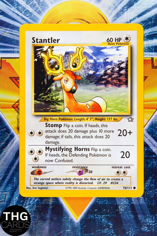 Stantler 76/111 Common Neo Genesis Pokemon Card