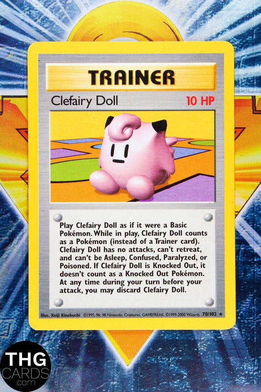 Clefairy Doll 70/102 Rare Base Set Pokemon Card