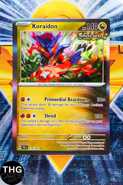 Koraidon 119/162 Rare Holo Temporal Forces Pokemon Card