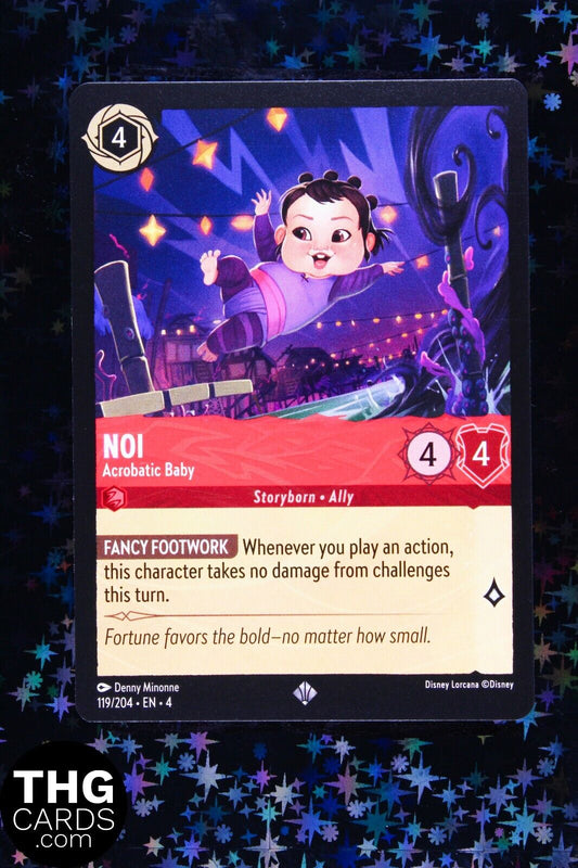 Noi, Acrobatic Baby 119/204 Super Rare Lorcana Card EN 4