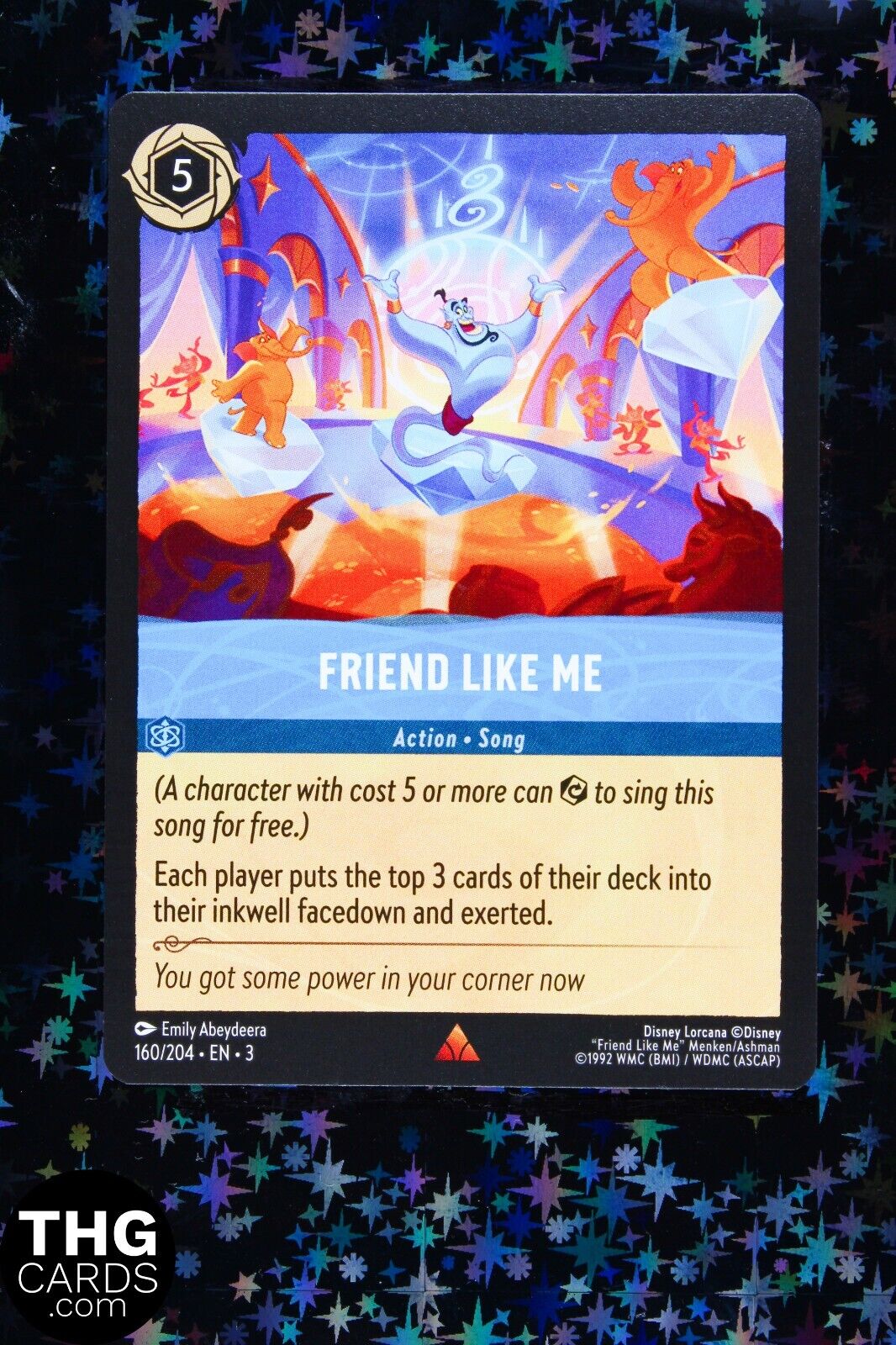 Friend Like Me 160/204 Rare Lorcana Card EN3