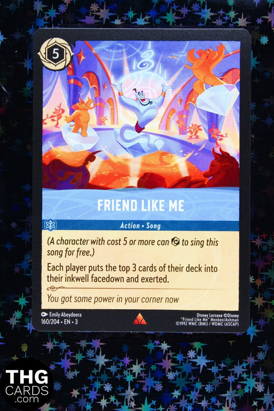 Friend Like Me 160/204 Rare Lorcana Card EN3