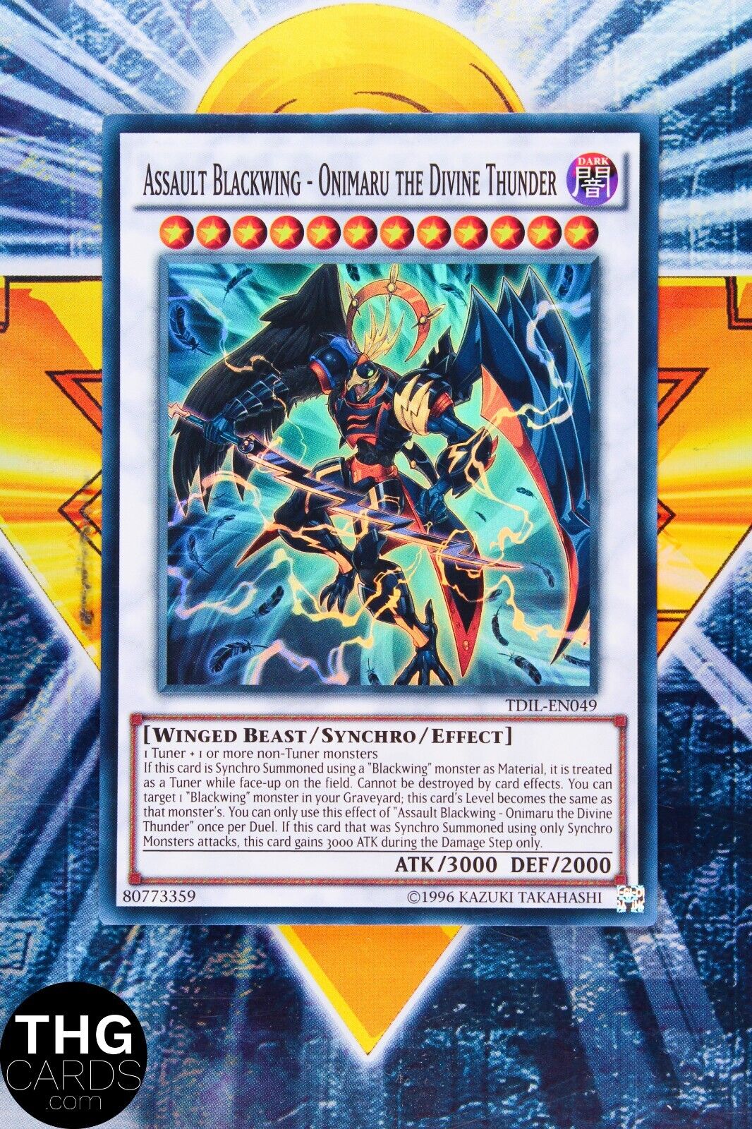 Assault Blackwing Onimaru The Divine Thunder TDIL-EN049 Super Rare Yugioh