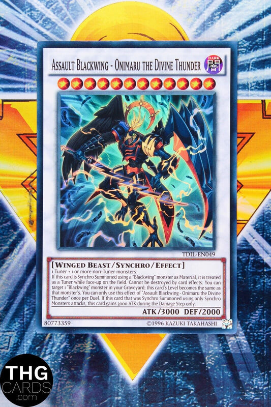 Assault Blackwing Onimaru The Divine Thunder TDIL-EN049 Super Rare Yugioh