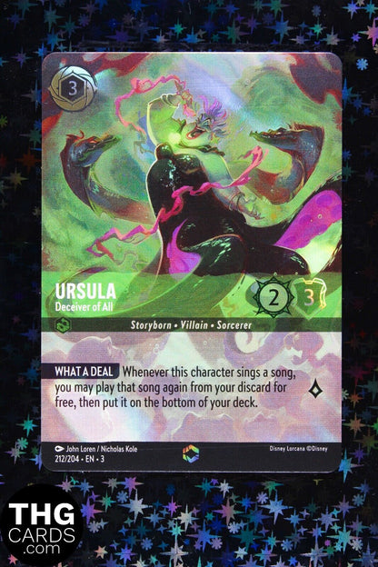 Ursula, Deceiver Of All 212/204 Foil Enchanted Rare Lorcana Card EN3