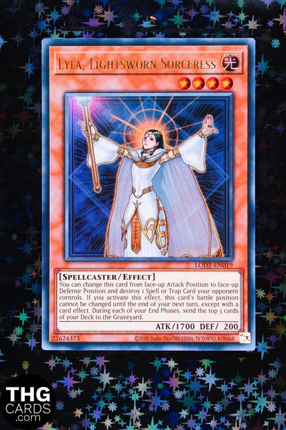 Lyla, Lightsworn Sorceress LODT-EN019 Ultra Rare Yugioh Card 2024 Reprint