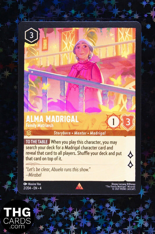 Alma Madrigal, Family Matriarch 2/204 Rare Lorcana Card EN4