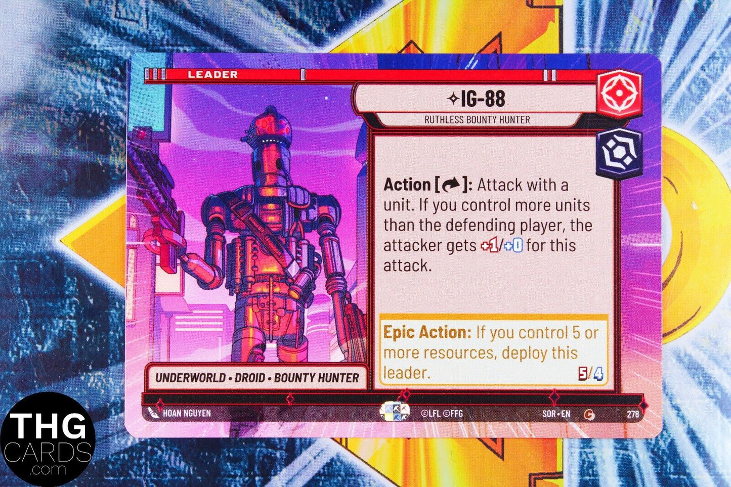 IG-88, Ruthless Bounty Hunter 278 Common Hyperspace Star Wars Unlimited Card