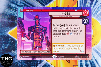 IG-88, Ruthless Bounty Hunter 278 Common Hyperspace Star Wars Unlimited Card