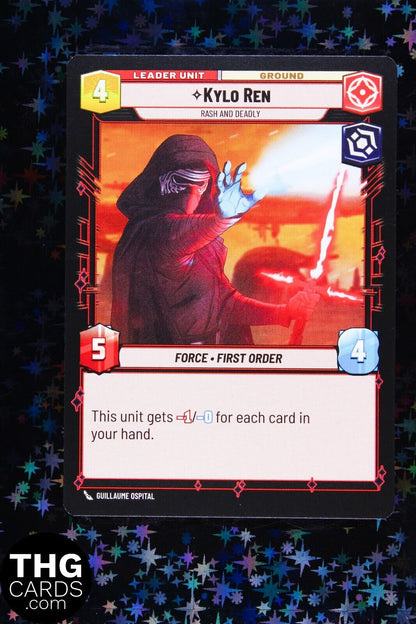 Kylo Ren 011/262 Rare Star Wars Unlimited Card SHD