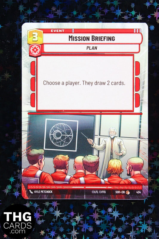 Mission Briefing 434 Common Hyperspace Star Wars Unlimited Card