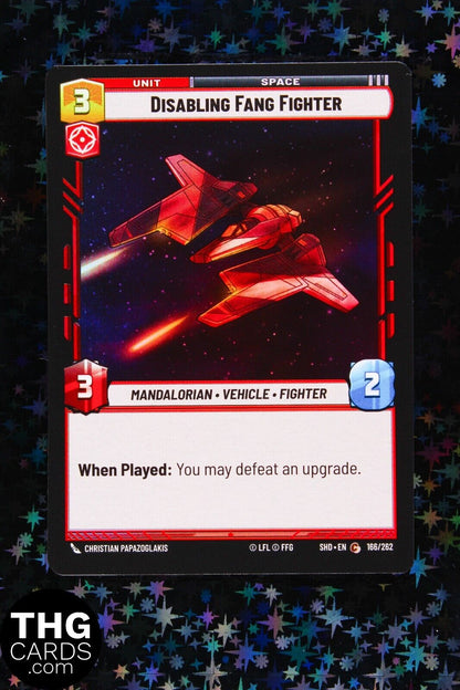 Disabling Fang Fighter 166/262 Foil Common Star Wars Unlimited Card SHD