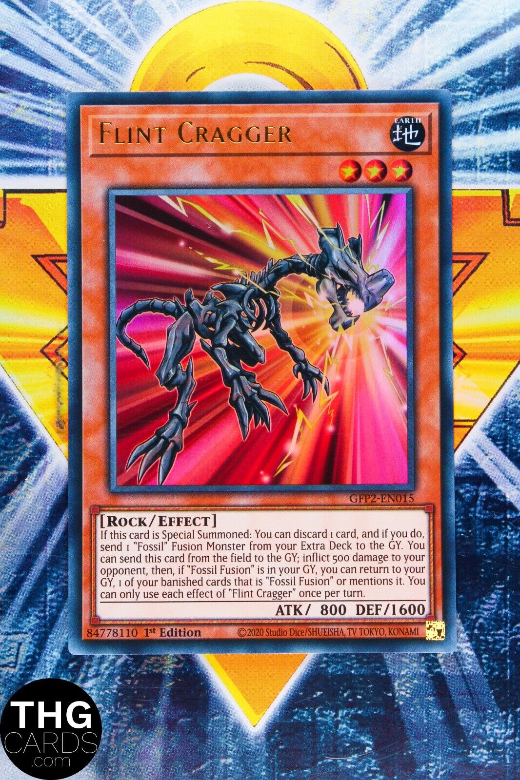 Flint Cragger GFP2-EN015 1st Edition Ultra Rare Yugioh Card Playset