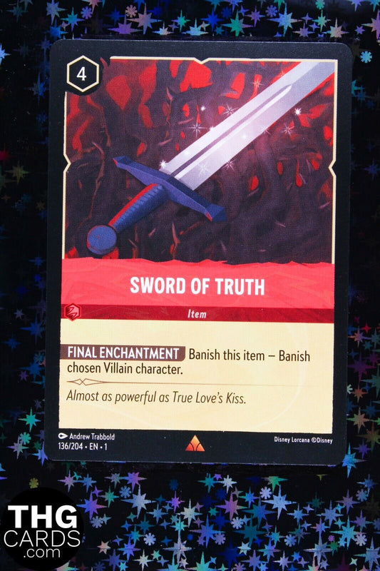 Sword of Truth 136/204 Rare Lorcana Card EN 1