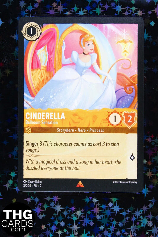 Cinderella, Ballroom Sensation 3/204 Rare Lorcana Card EN2