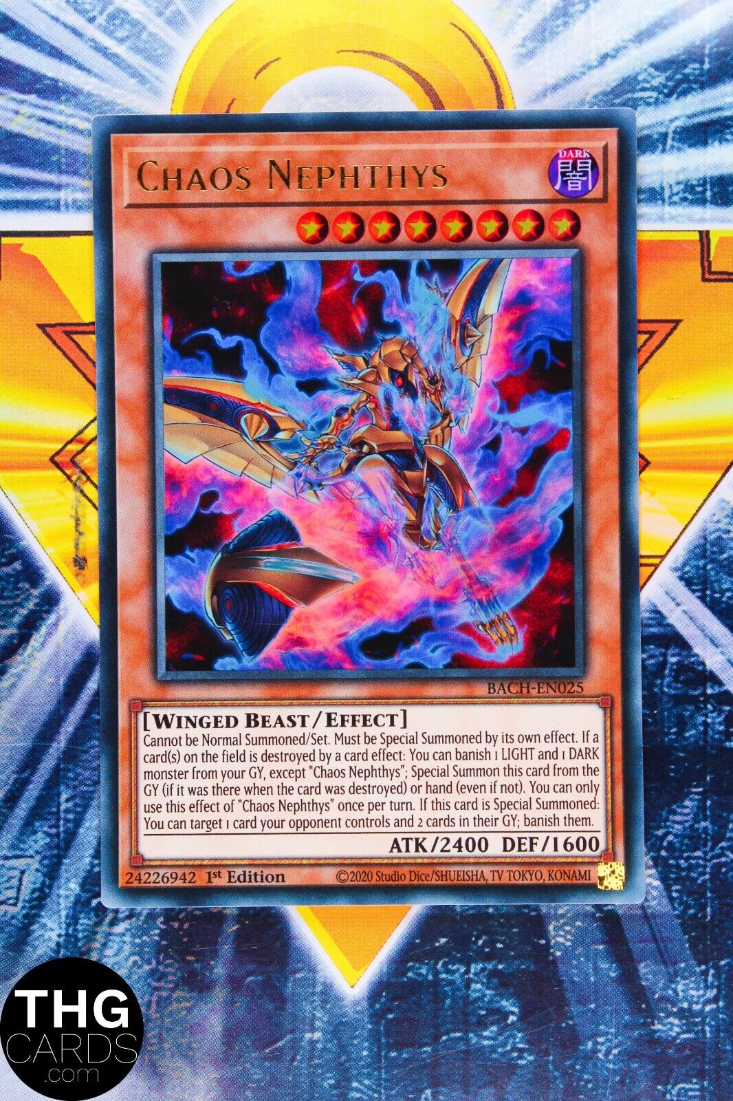 Chaos Nephthys BACH-EN025 1st Edition Ultra Rare Yugioh Card