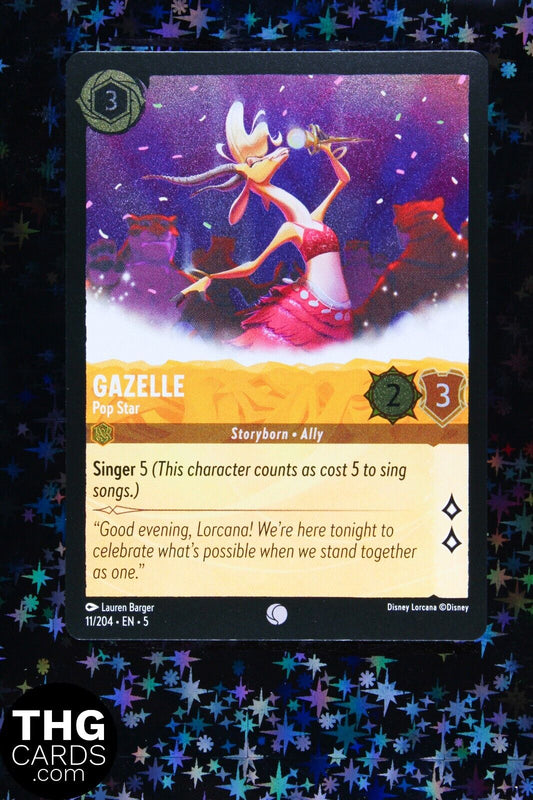 Gazelle, Pop Star 11/204 Foil Common Lorcana Card EN 5