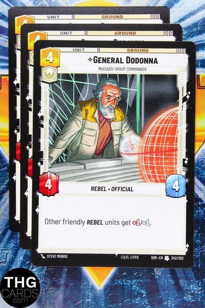 General Dodonna 242/252 Uncommon Star Wars Unlimited Card Playset