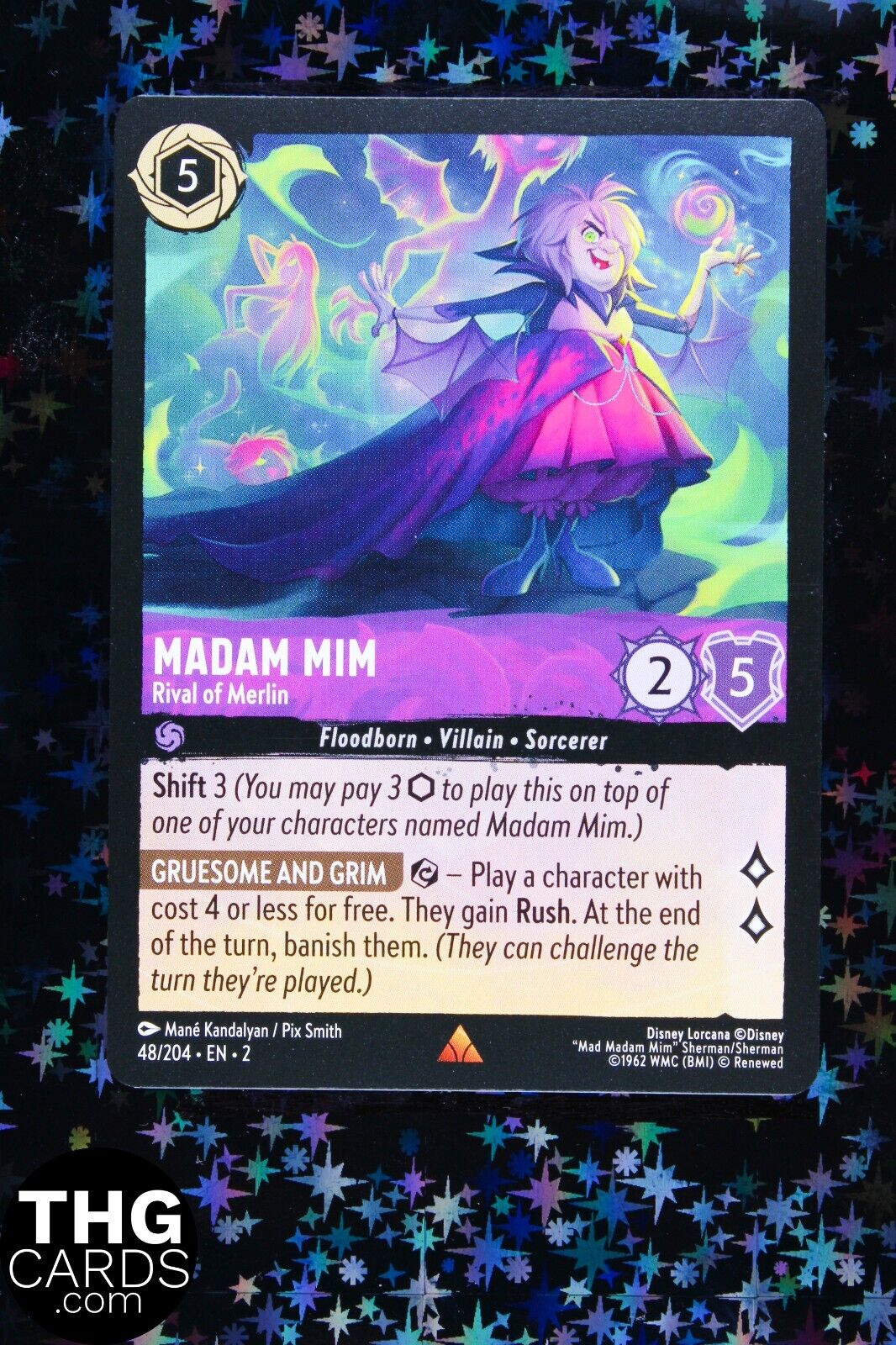 Madam Mim, Rival of Merlin 48/204 Rare Lorcana Card EN 2