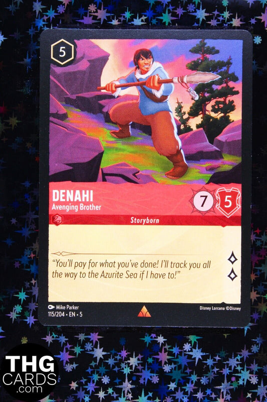 Denahi, Avenging Brother 115/204 Rare Lorcana Card EN 5