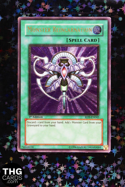 Monster Reincarnation RDS-EN045 1st Edition Ultimate Rare Yugioh Card