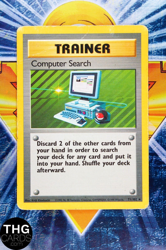 Computer Search 71/102 Rare Base Set Pokemon Card