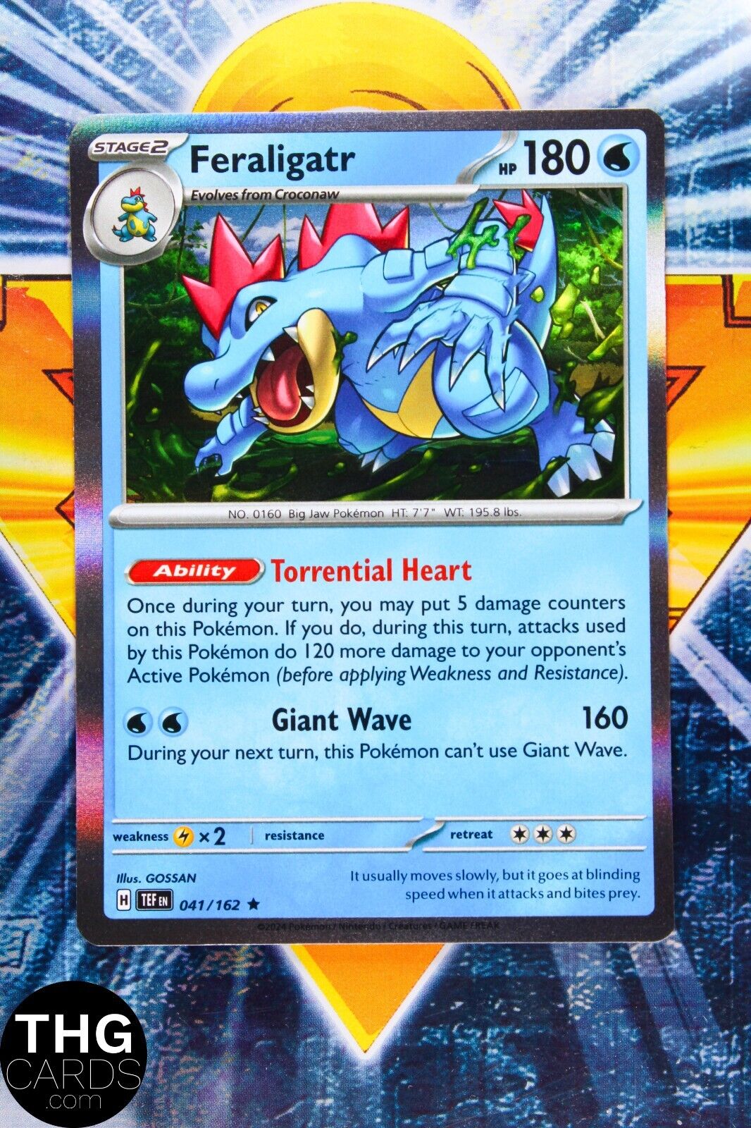 Feraligatr 041/162 Rare Holo Temporal Forces Pokemon Card