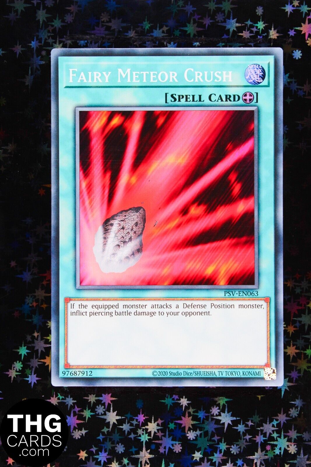 Fairy Meteor Crush PSV-EN063 Super Rare Yugioh Card 25th An