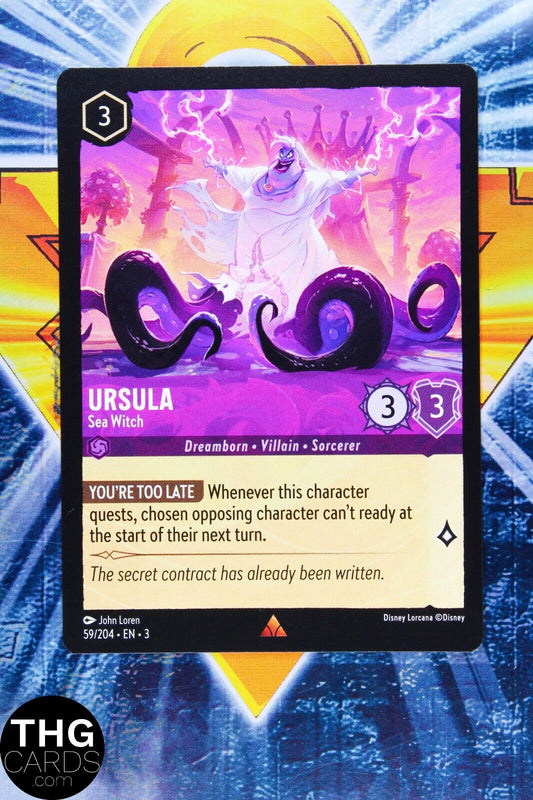 Ursula, Sea Witch 59/204 Rare Lorcana Into the Inklands