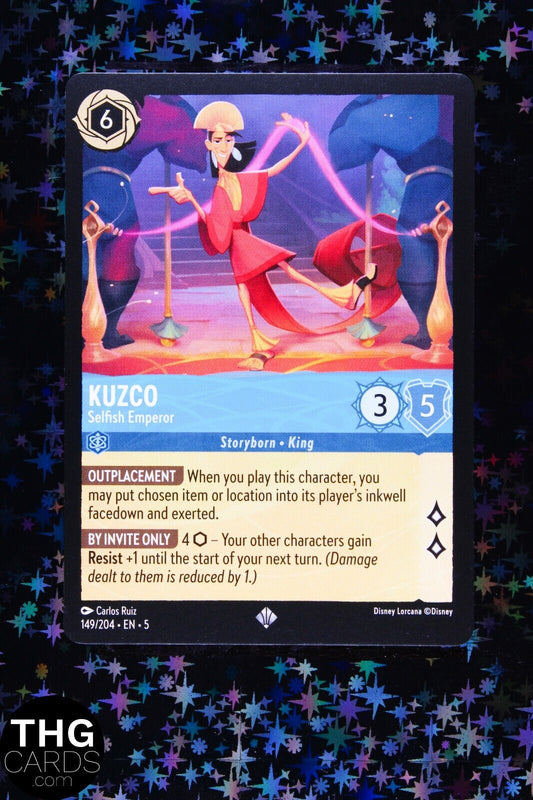 Kuzco, Selfish Emperor 149/204 Super Rare Lorcana Card EN 5