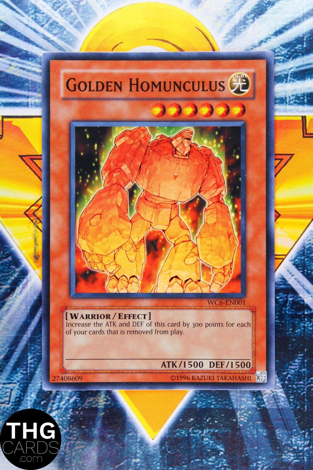 Golden Homunculus WC6-EN001 Super Rare Yugioh Card