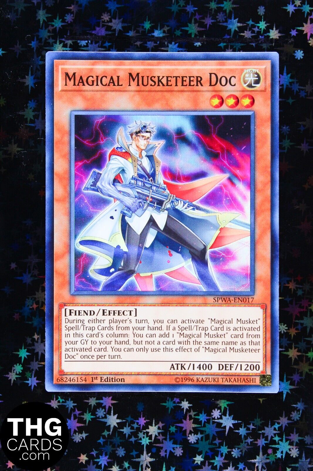 Magical Musketeer Doc SPWA-EN017 1st Edition Super Rare Yugioh Card