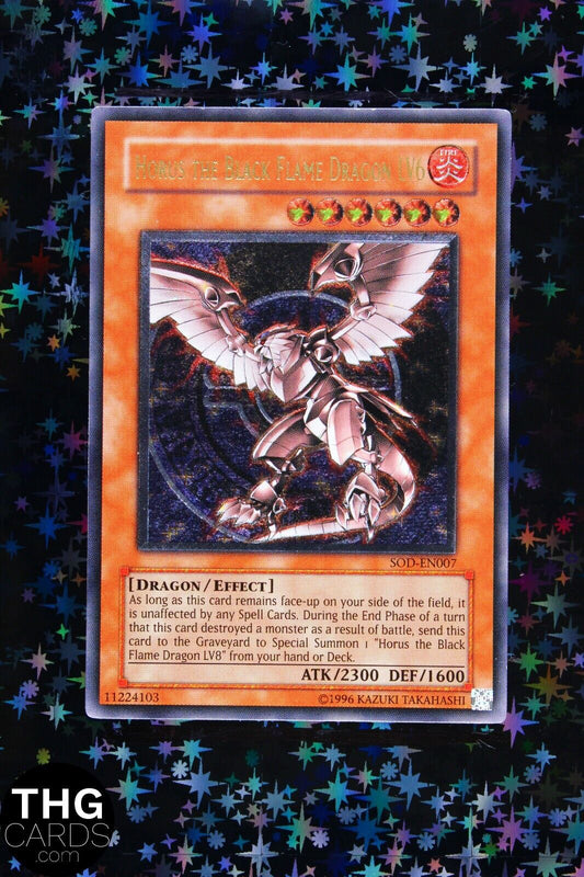 Horus the Black Flame Dragon LV6 SOD-EN007 Ultimate Rare Yugioh Card