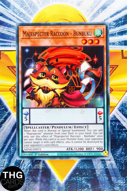 Majespecter Raccoon - Bunbuku MZMI-EN072 1st Ed Super Rare Yugioh Card Playset