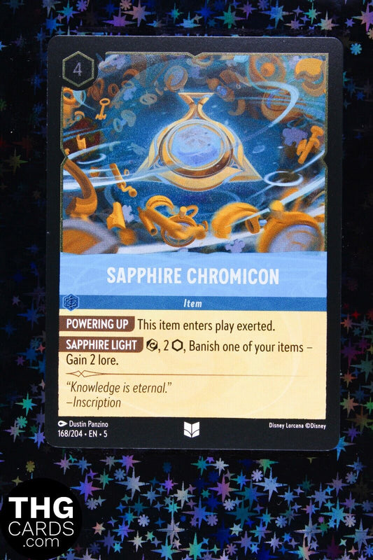 Sapphire Chromicon 168/204 Foil Uncommon Lorcana Card EN 5