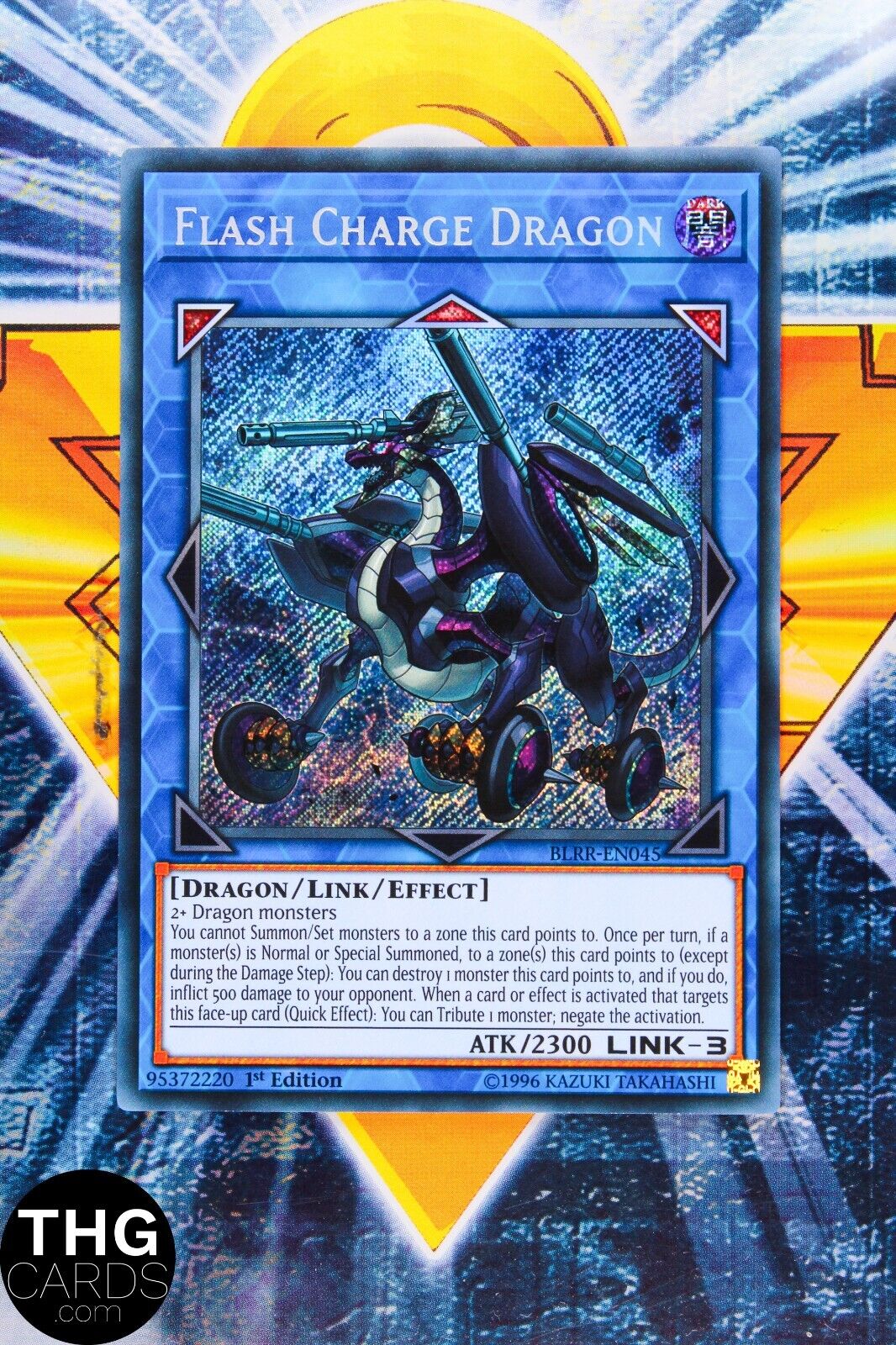 Flash Charge Dragon BLRR-EN045 1st Edition Secret Rare Yugioh