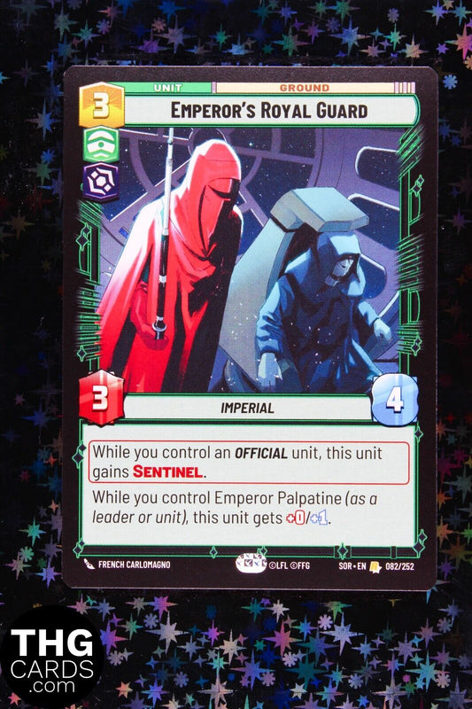 Emperor's Royal Guard 082/252 Rare Star Wars Unlimited Card SOR