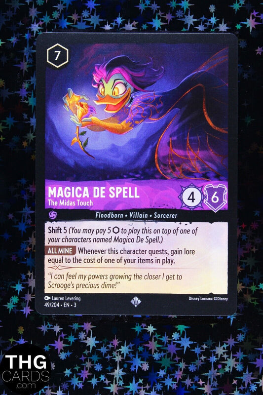 Magica De Spell, Midas Touch 49/204 Super Rare Lorcana Card EN 3