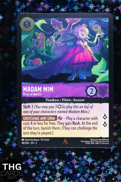 Madam Mim, Rival of Merlin 48/204 Rare Foil Lorcana Card EN 2