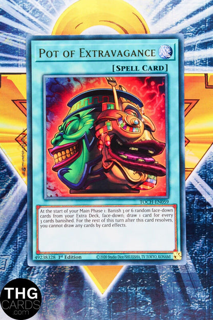 Pot of Extravagance TOCH-EN059 1st Edition Ultra Rare Yugioh Card