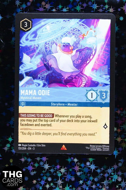 Mama Odie, Mystical Maven 151/204 Rare Lorcana Card EN3 PLAYSET