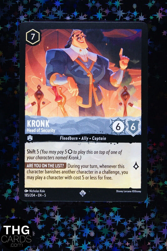 Kronk, Head Of Security 185/204 Super Rare Lorcana Card EN 5