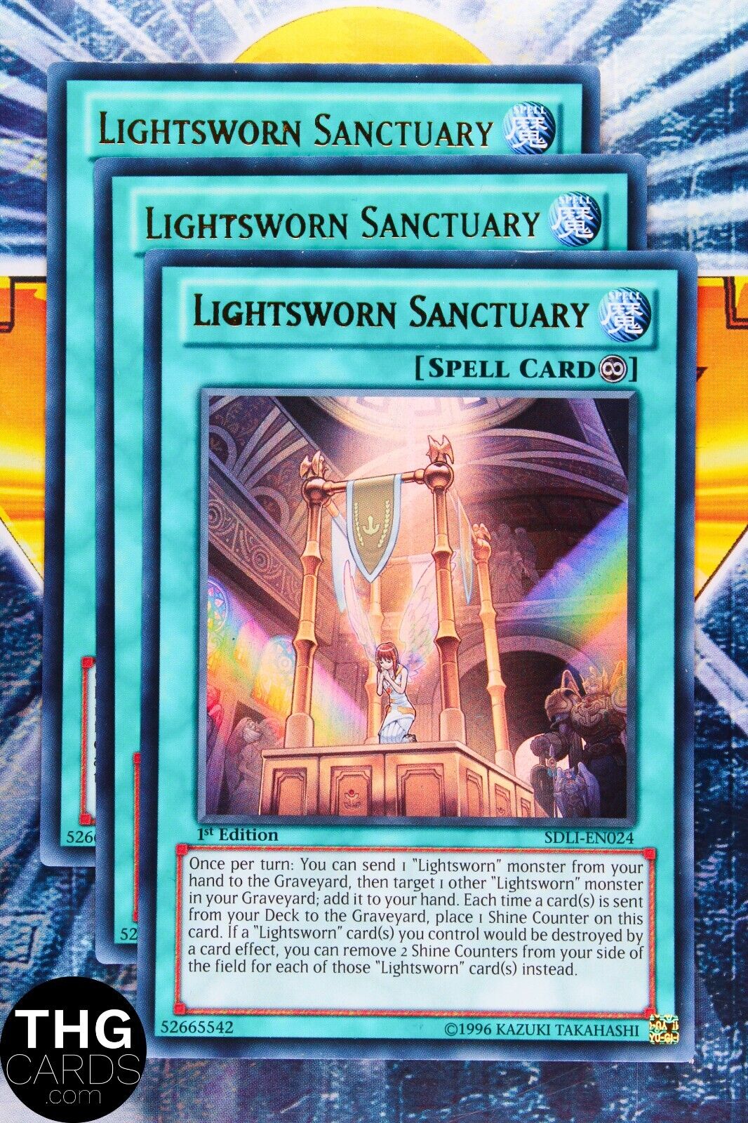 Lightsworn Sanctuary SDLI-EN024 1st Edition Ultra Rare Yugioh Card Playset