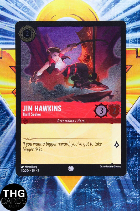 Jim Hawkins, Thrill Seeker 110/204 Foil Common Lorcana Into the Inklands Card